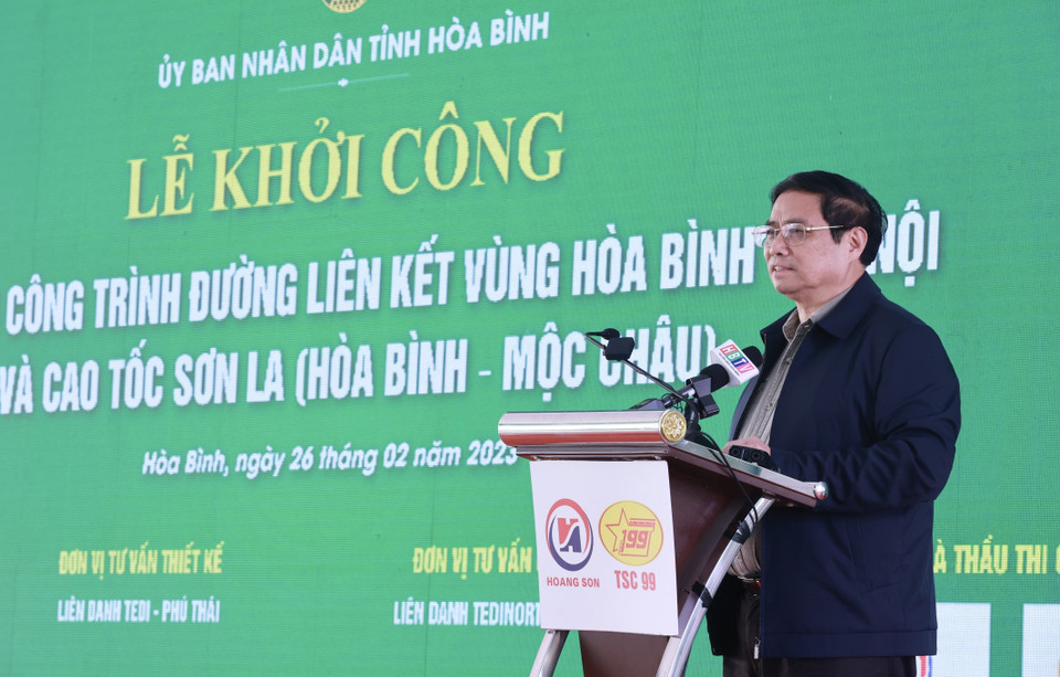 Thủ tướng Phạm Minh Chính phát biểu. (Ảnh: Dương Giang/TTXVN)