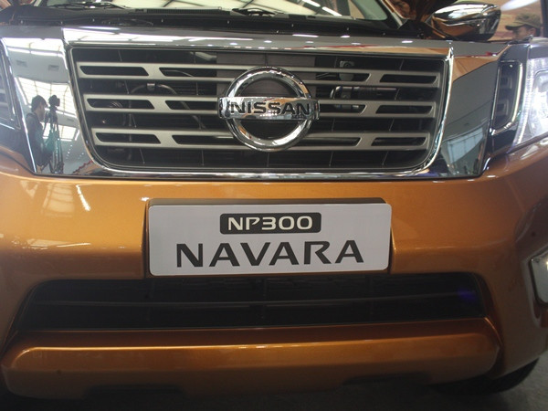 Lưới tản nhiệt có gắn logo của Nissan. (Ảnh: Việt Hùng/Vietnam+)