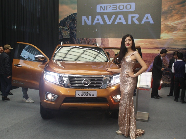 Nissan Navara 2015 đã chính thức ra mắt người tiêu dùng Việt. (Ảnh: Việt Hùng/Vietnam+)