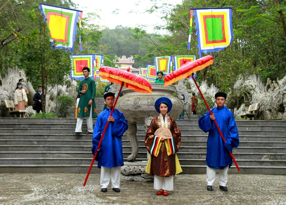 Đây là lễ hội quy mô đầu tiên trong chuỗi các hoạt động, sự kiện của Festival bốn mùa 2022 của tỉnh Thừa Thiên-Huế.(Ảnh: Tường Vi/TTXVN)