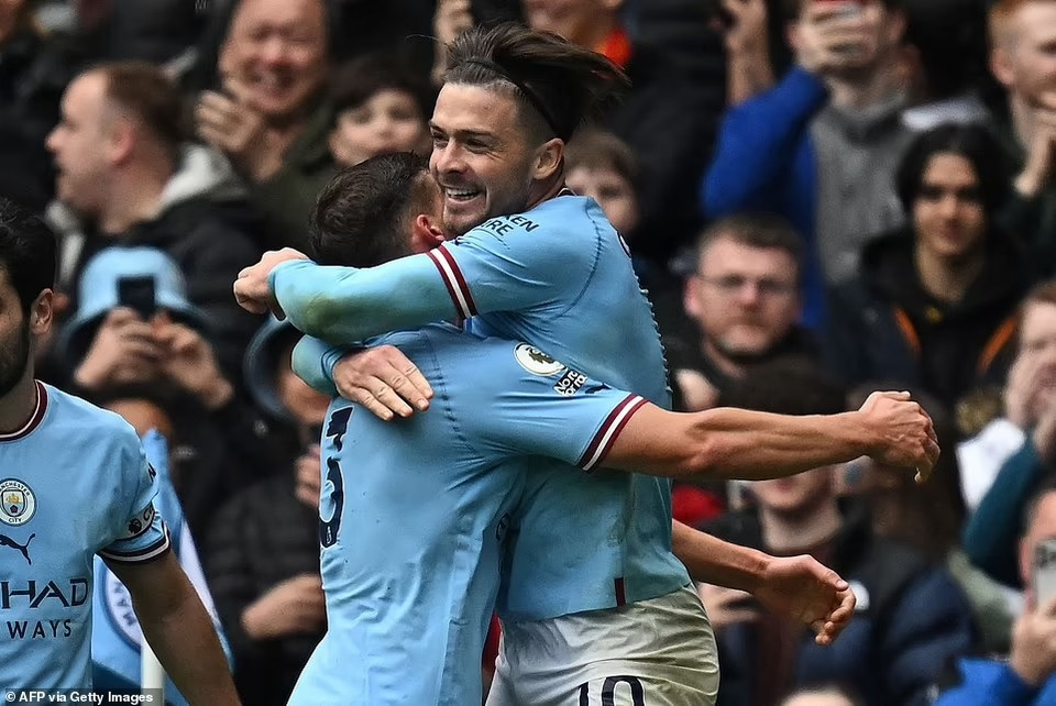 Đến phút 74, Jack Grealish ấn định chiến thắng 4-1 cho Man City. (Nguồn: Getty Imags)