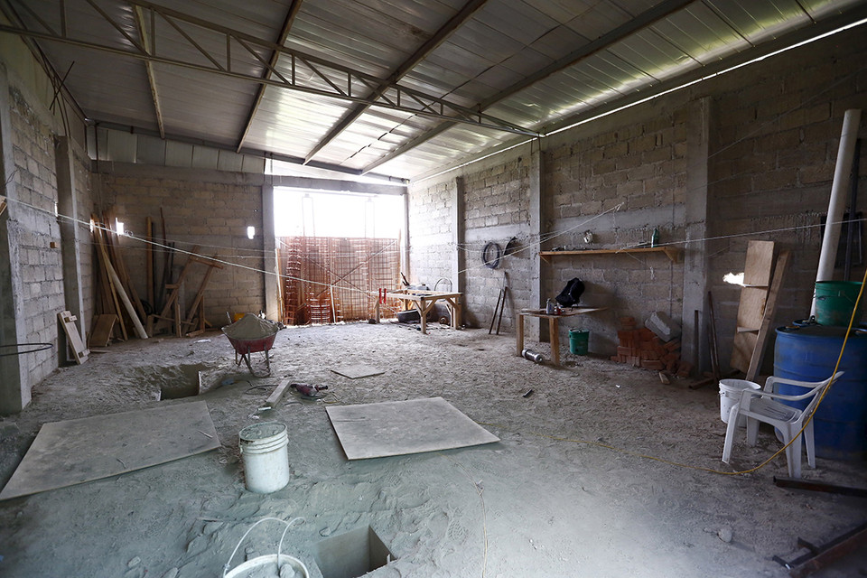 Căn nhà kho bỏ hoang ở Almoloya de Juarez, nơi đường hầm kết thúc. (Nguồn: Reuters)