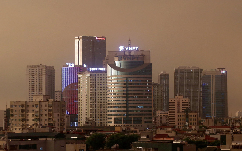 Ngày càng nhiều các công trình cao tầng hiện đại xuất hiện tại Thủ đô. (Ảnh: Ngọc Hà/TTXVN)