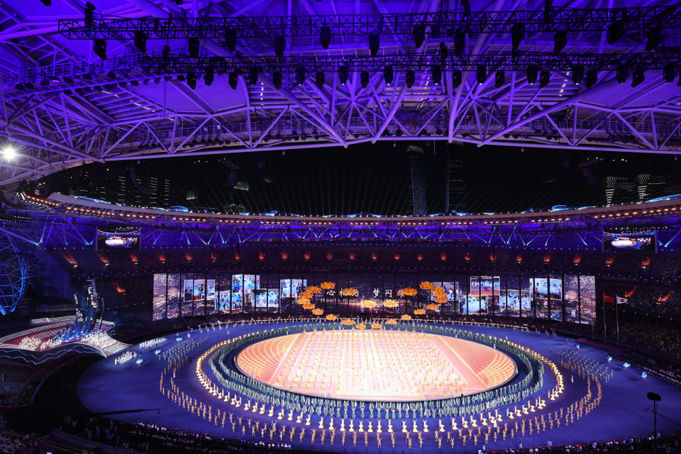 Quang cảnh lễ bế mạc Asian Para Games 2023 ở Hàng Châu, Trung Quốc tối 28/10/2023. (Ảnh: THX/TTXVN)