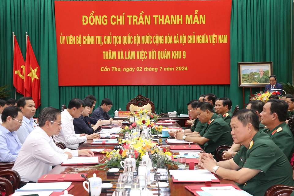 Quang cảnh buổi làm việc. (Ảnh: Ngọc Thiện/TTXVN)