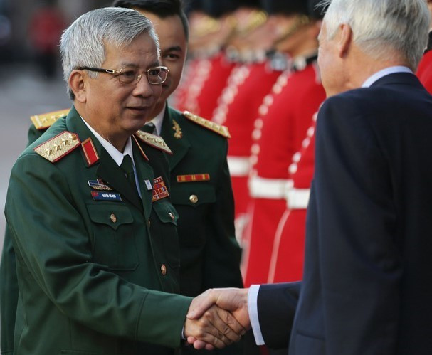 Đoàn Bộ Quốc phòng Việt Nam do Thứ trưởng, Thượng tướng Nguyễn Chí Vịnh dự Hội nghị cấp Bộ trưởng Quốc phòng các nước tham gia lực lượng gìn giữ hoà bình Liên hợp quốc tại Lon don (Anh) ngày 8/9/2016. (Ảnh: Tư liệu TTXVN)