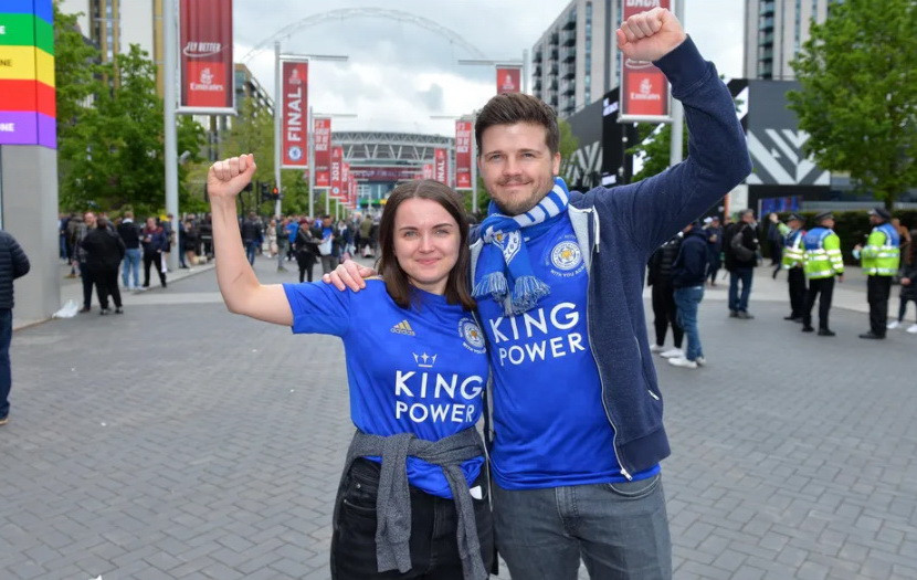 Cổ động viên Leicester háo hức khi được trở lại sân bóng để cổ vũ cho đội nhà. (Nguồn: LeicesterCity)