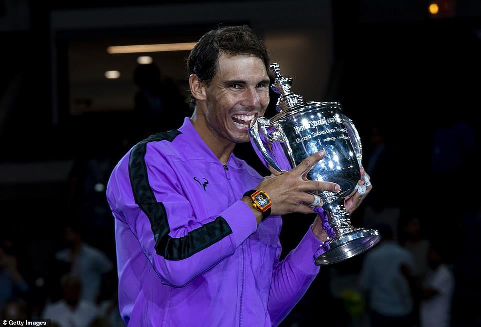 Với chức vô địch US Open 2019, Nadal đã có được 19 danh hiệu Grand Slam danh giá trong sự nghiệp...