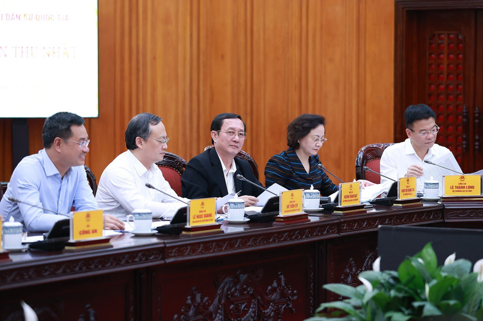 Các thành viên Ban Chỉ đạo tham dự phiên họp. (Ảnh: Dương Giang/TTXVN)