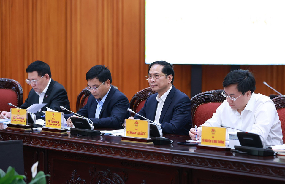 Hình ảnh các thành viên Ban Chỉ đạo tham dự phiên họp. (Ảnh: Dương Giang/TTXVN)