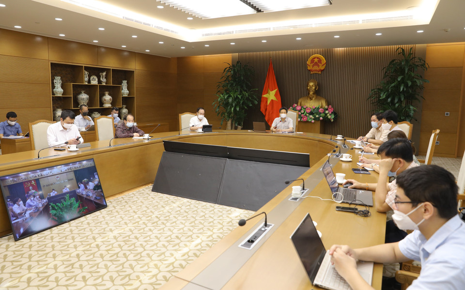 Phó Thủ tướng Vũ Đức Đam chủ trì. (Ảnh: Văn Điệp/TTXVN)