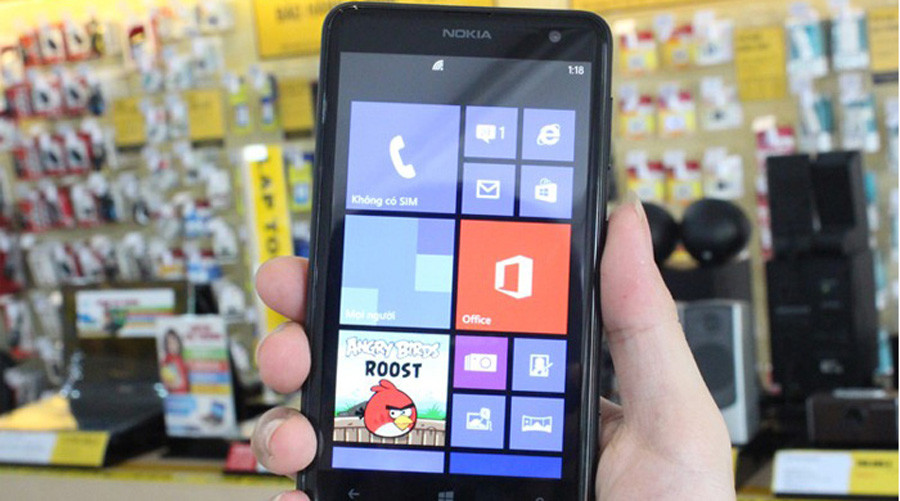 Nokia Lumia 625 chiếm lĩnh ở phân khúc dưới 6 triệu đồng. (Nguồn: Thegioididong.com)