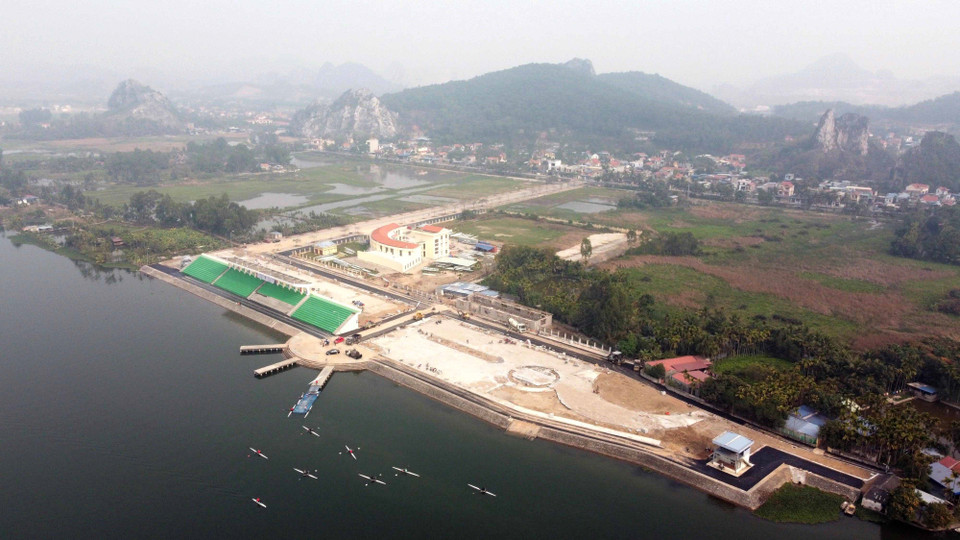 Việc nâng cấp, cải tạo cơ sở vật chất Khu huấn luyện đua thuyền thành phố Hải Phòng đã cơ bản hoàn thành. (Ảnh: Hoàng Ngọc/TTXVN)