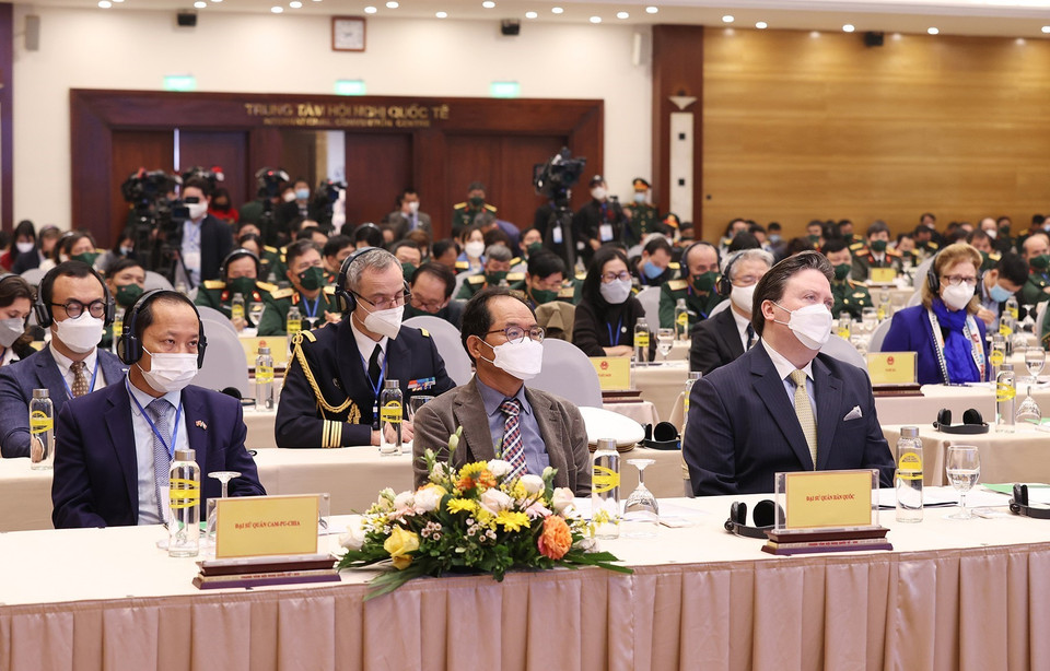 Đại biểu các tổ chức quốc tế tham dự hội nghị. (Ảnh: Dương Giang/TTXXVN)