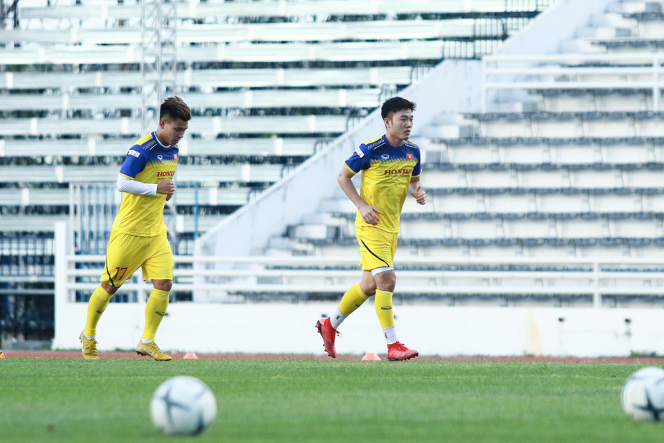 Sau chiến thắng trước Thái Lan, tuyển Việt Nam sẽ bước vào trận chung kết King's Cup 2019 với đối thủ Curacao. (Ảnh: Nguyên An/Vietnam+)