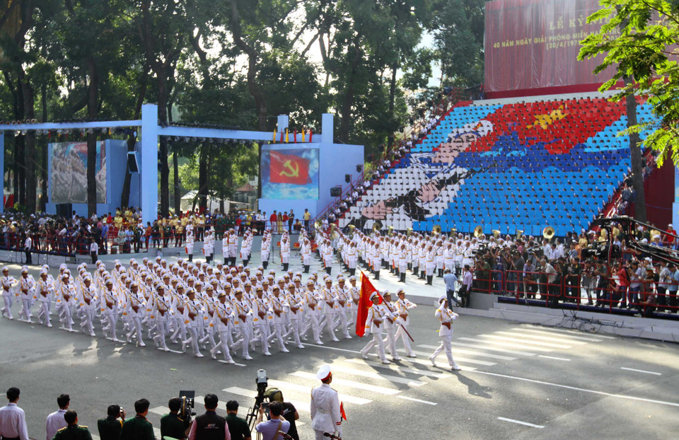 Khối lực lượng vũ trang. (Ảnh: TTXVN)