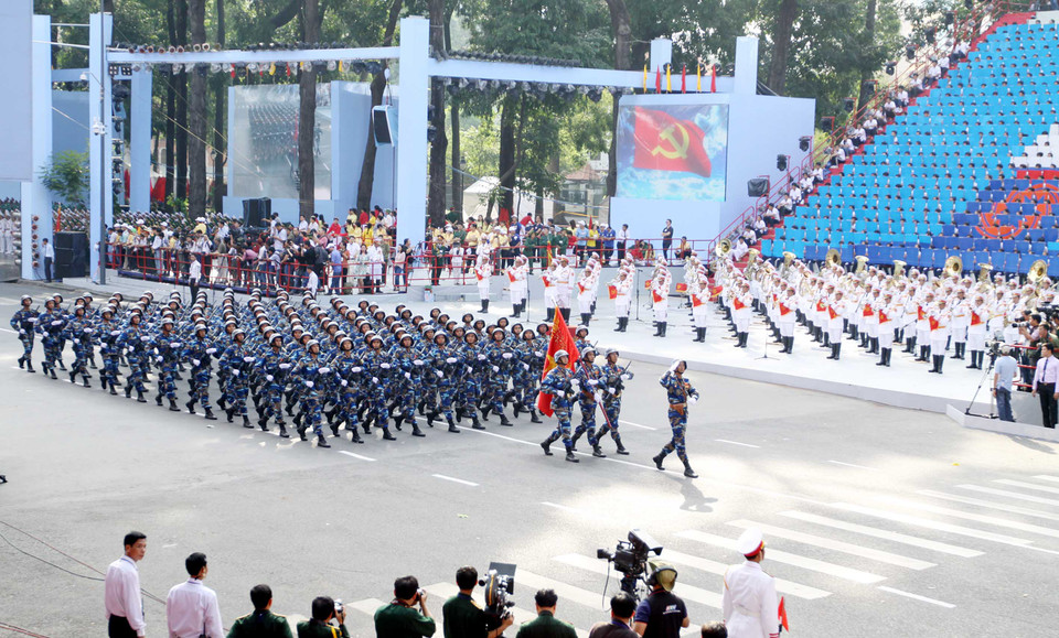 Khối cảnh sát biển. (Ảnh: TTXVN)