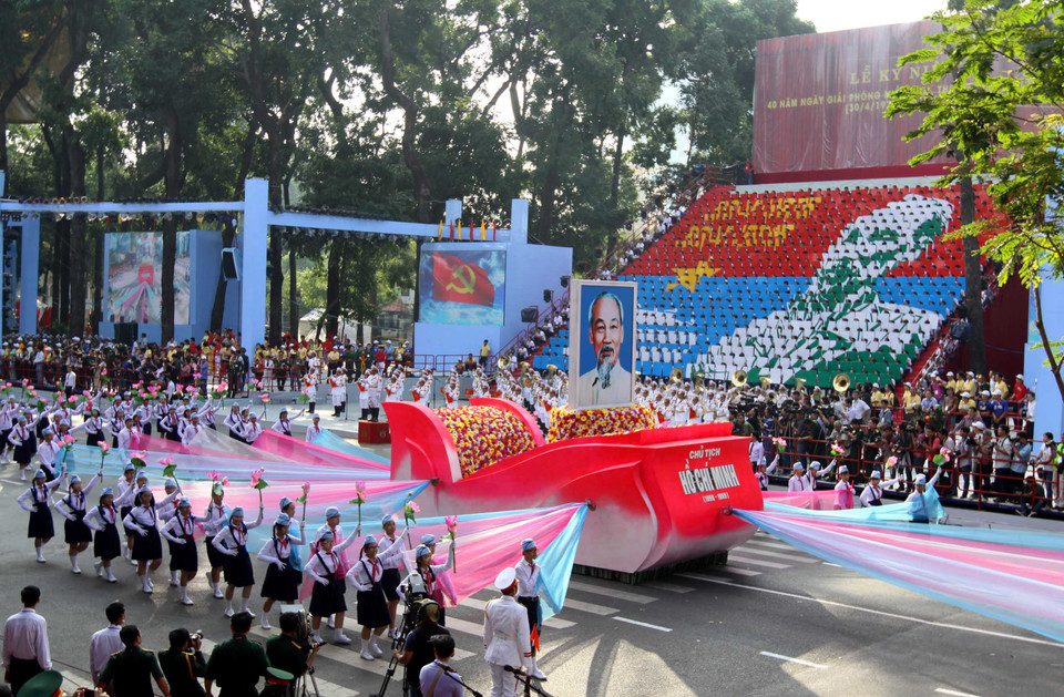 Khối thiếu nhi. (Ảnh: TTXVN)