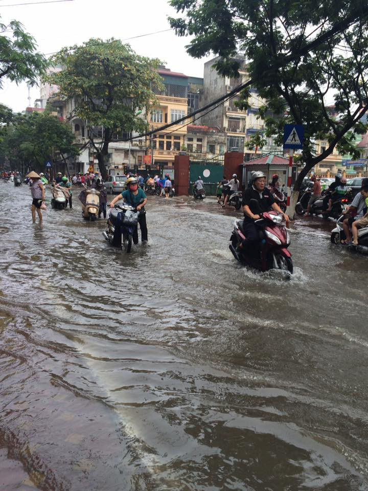 Nhiều xe máy chung số phận. (Ảnh: Lê Minh Sơn/Vietnam+)