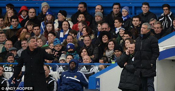 Thái độ của hai huấn luyện viên bên ngoài sân.