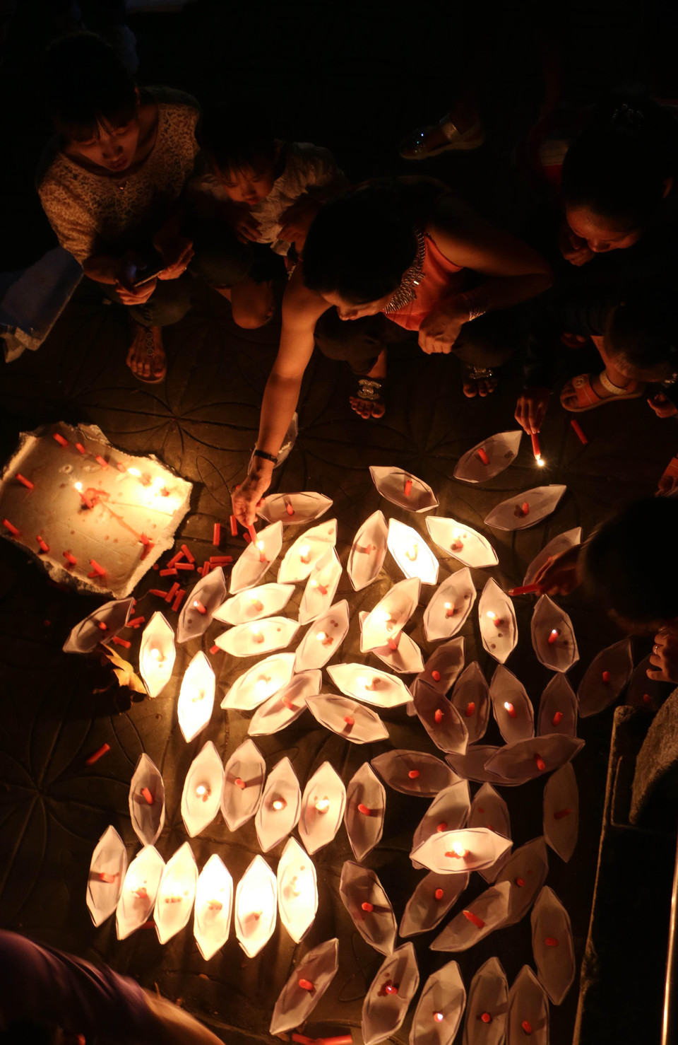 Hoạt động vui Trung thu tại công viên Kè Xà No. (Ảnh: Duy Khương/TTXVN)