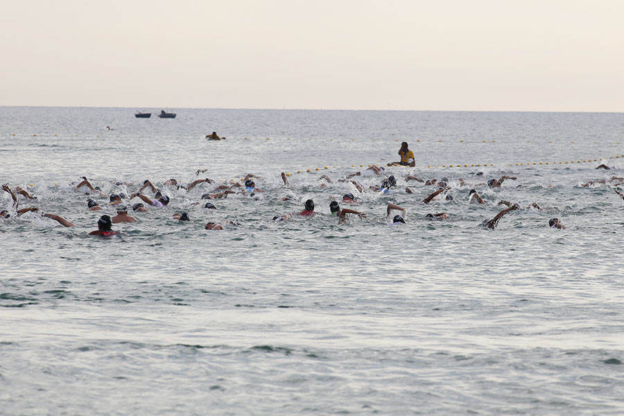 Các vận động viên bơi lội tranh tài tại Đà Nẵng. (Ảnh: Hiền Trần/Vietnam+)
