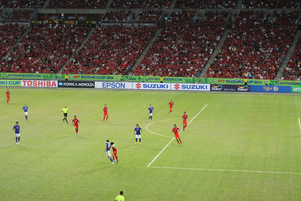 Một số diễn biến trong trận đấu giữa Singapore và Malaysia