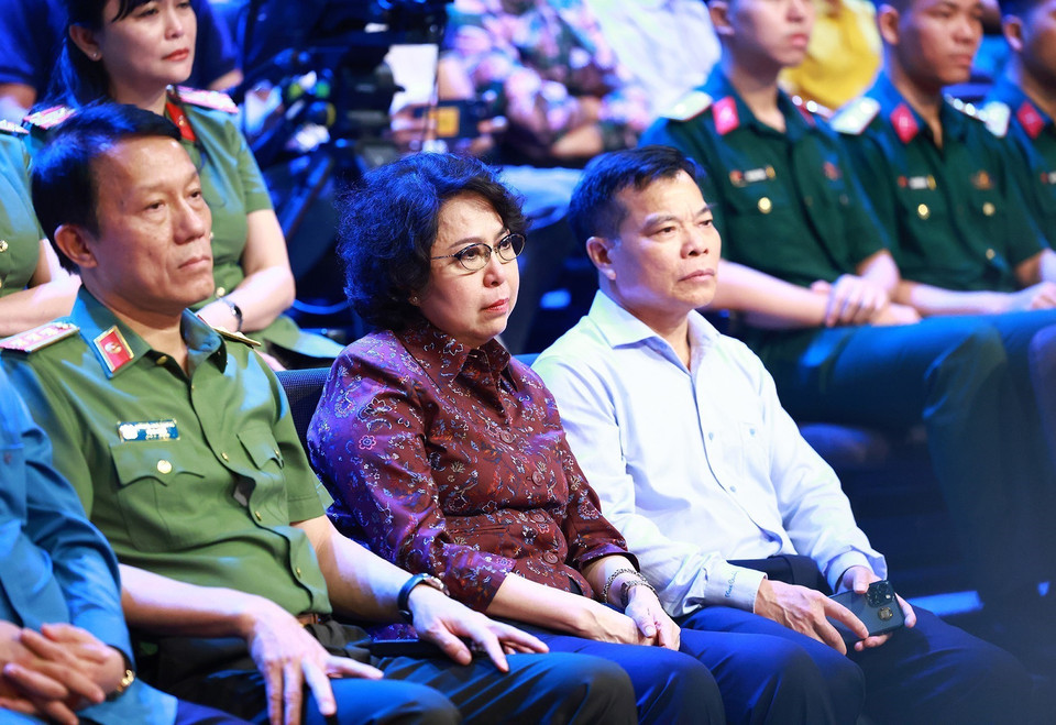 Các đại biểu tham dự Chương trình "Điểm tựa Việt Nam/" (Ảnh: Dương Giang/TTXVN)