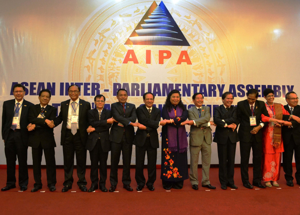 Hội nghị lần thứ 5 Nhóm Tư vấn Hội đồng AIPA (AIPA Caucus 5), chiều 12/5/2013, tại Đà Lạt (Lâm Đồng). Phó Chủ tịch Quốc hội Tòng Thị Phóng và Tổng Thư ký ASEAN Lê Lương Minh dự phiên khai mạc. (Ảnh: Đặng Tuấn/TTXVN)