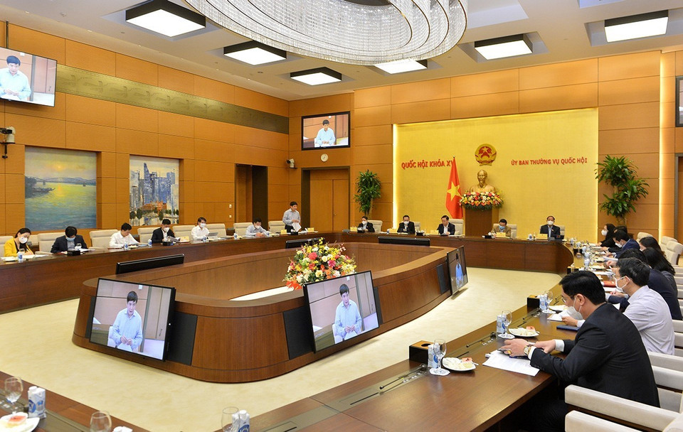 Quang cảnh buổi làm việc. (Ảnh: TTXVN)