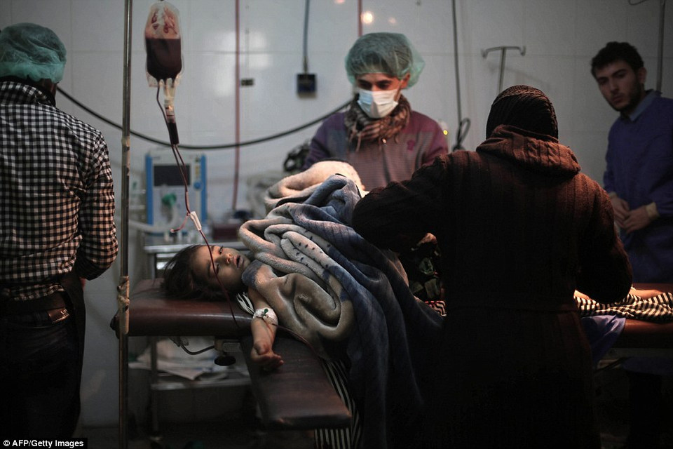 Cuộc không kích ở Douma đã làm ít nhất 3 người thiệt mạng, trong đó có một trẻ em. (Nguồn: AFP)