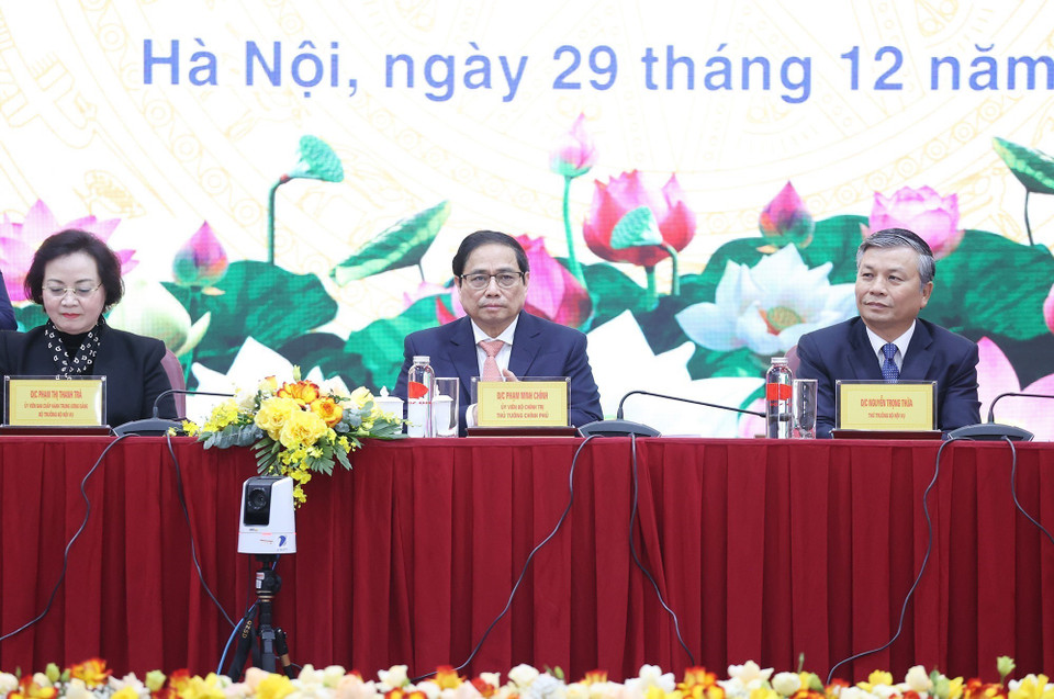 Thủ tướng Phạm Minh Chính dự hội nghị. (Ảnh: Dương Giang/TTXVN)