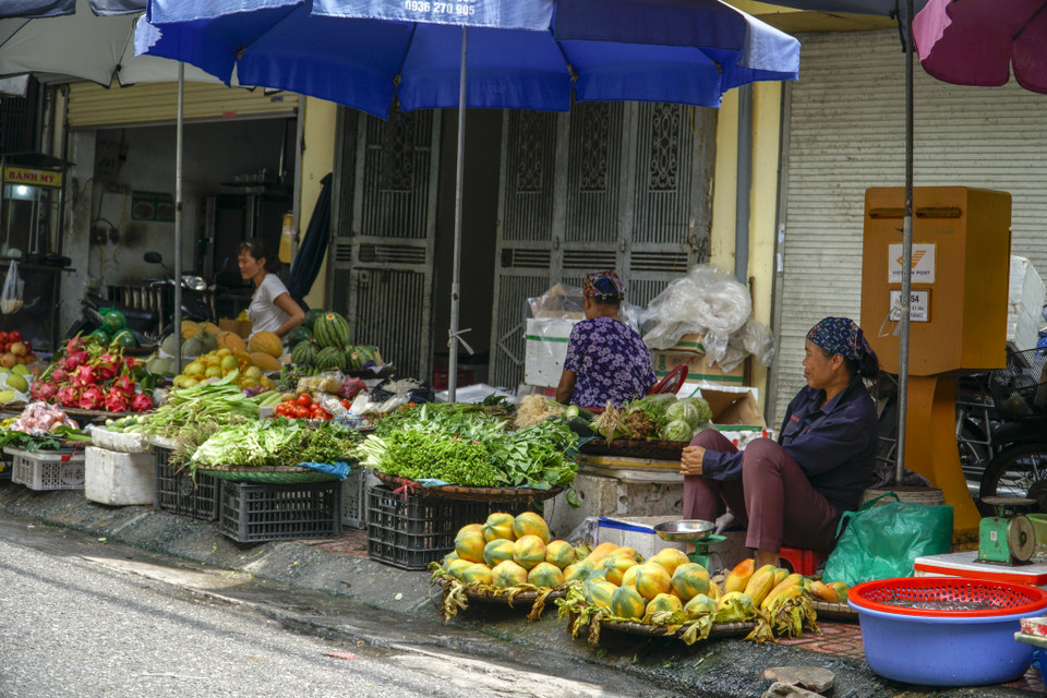 Phó giáo sư, tiến sỹ Bùi Thị An, nguyên Đại biểu Quốc hội thành phố Hà Nội nhìn nhận dù biết trà đá vỉa hè hay hàng rong vẫn đang là sinh kế của nhiều người ở Thủ đô nhưng trong bối cảnh dịch bệnh còn diễn biến phức tạp, tất cả đều phải gác lại để nhường chỗ cho nhiệm vụ quan trọng nhất là phòng dịch, bảo vệ sức khỏe toàn dân. (Ảnh: Minh Hiếu/Vietnam+)
