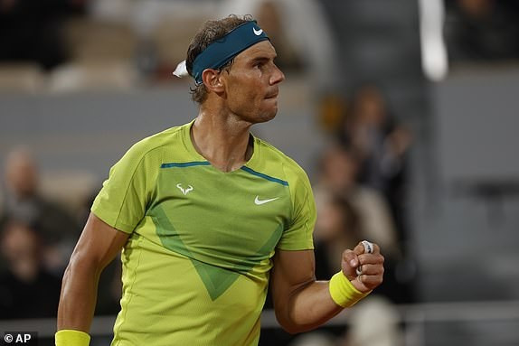 Tuy nhiên, Nadal đã chơi quá xuất sắc khi sớm giành được ưu thế. (Nguồn: AP)