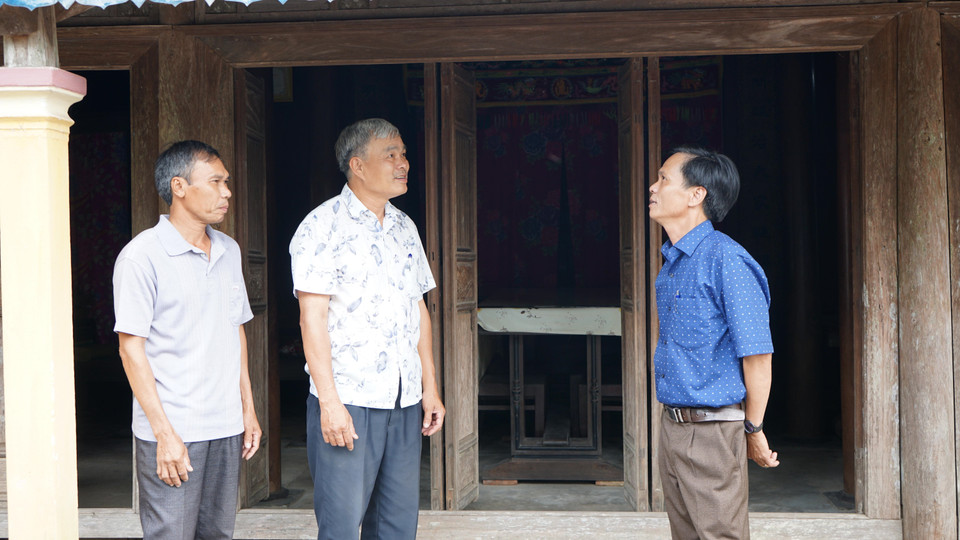 Ngôi nhà của ông Nguyễn Tiến Dũng (56 tuổi), thôn Hội Kỳ, xã Hải Chánh hậu duệ đời thứ 5 của ông giáo Độ, một trong những người có tiếng tăm của làng ngày trước. (Ảnh: Thanh Thủy/TTXVN)