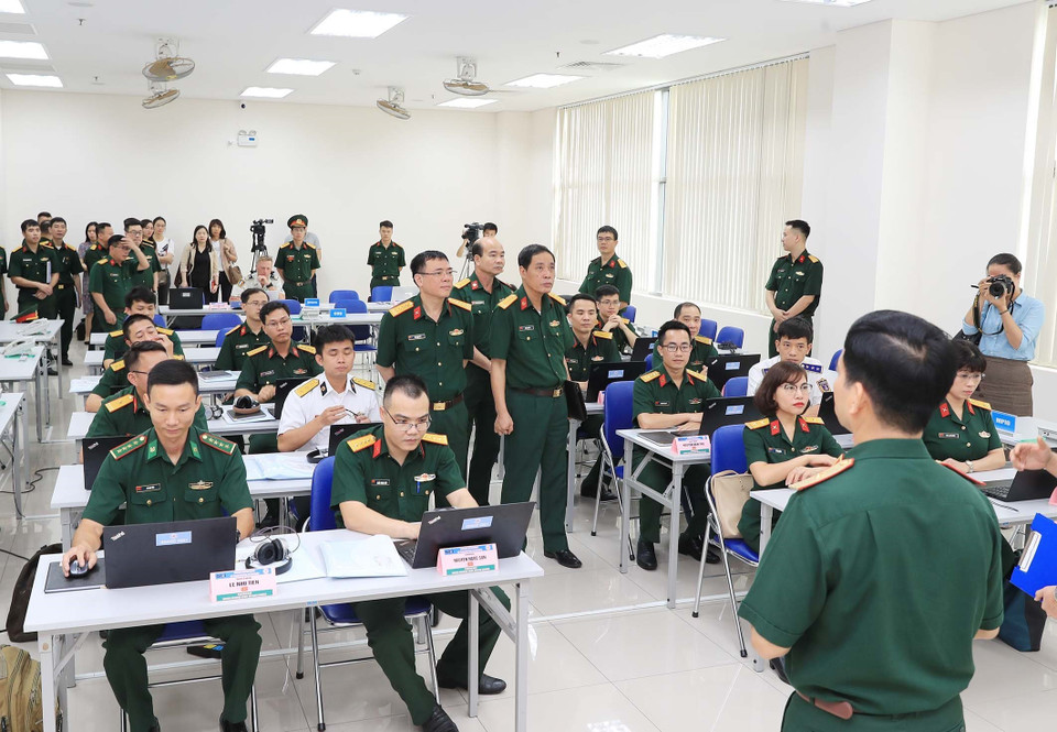 Các học viên tại lớp học. (Ảnh: Trọng Đức/TTXVN)