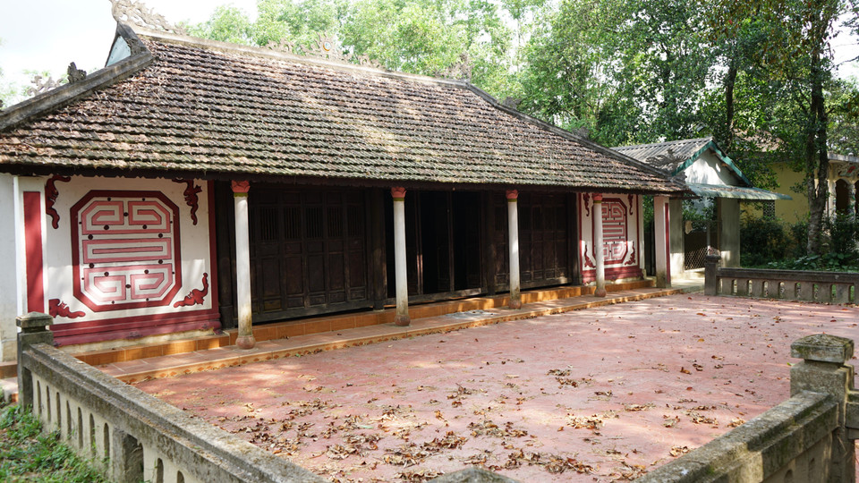 Ngôi nhà rường cổ của nhà thờ họ Nguyễn. (Ảnh: Thanh Thủy/TTXVN)