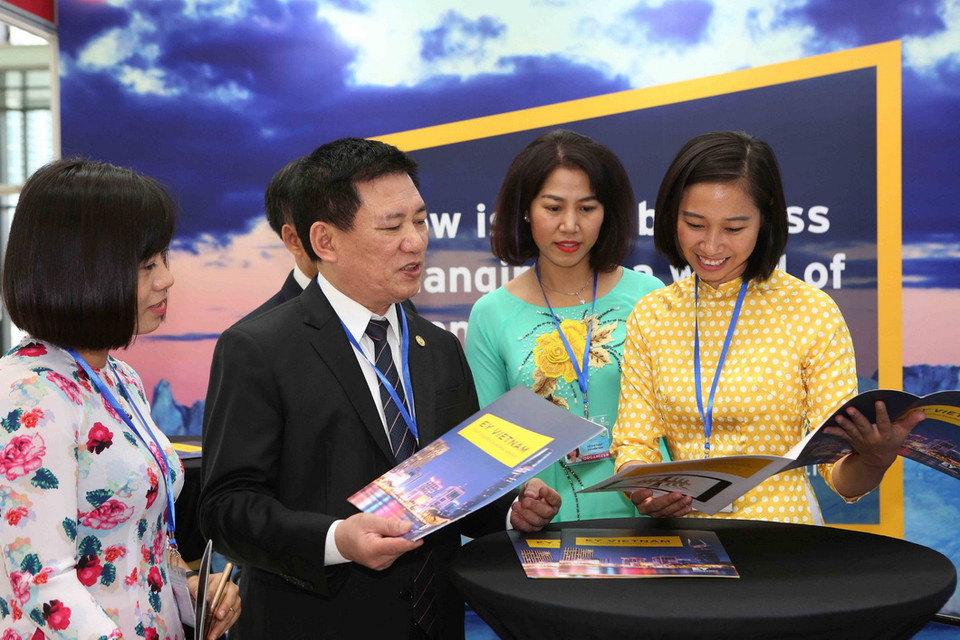 Các gian hàng trưng bày tại Đại hội. (Ảnh: Dương Giang/TTXVN)