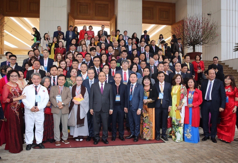 Mỗi năm có khoảng 1.000 kiều bào từ khắp nơi trên thế giới về dự Chương trình Xuân Quê hương. (Ảnh: Dương Giang/TTXVN)