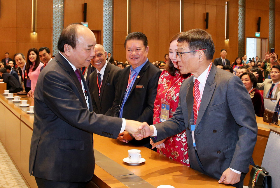  Chương trình đã thu hút sự tham dự đông đảo của kiều bào từ khắp nơi trên thế giới về quê hương đón Tết. (Ảnh: Dương Giang/TTXVN)