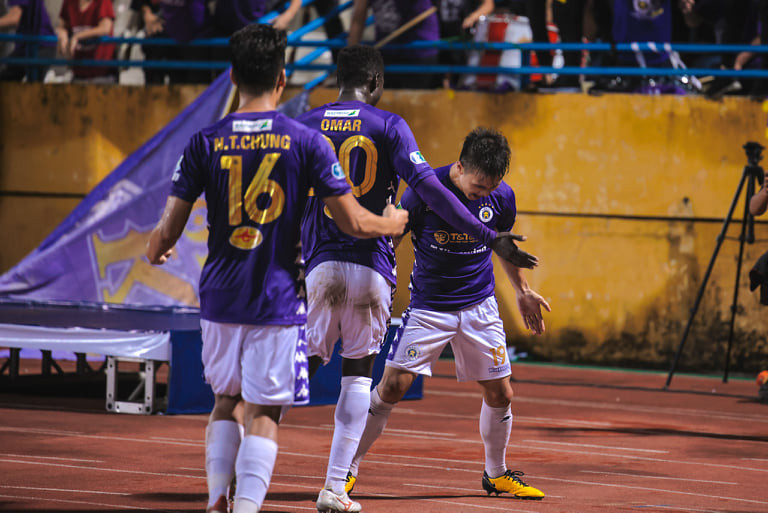 Chiến thắng đã đưa Hà Nội lên ngôi vô địch Cúp Quốc gia 2020. (Ảnh: Hải An/Vietnam+)