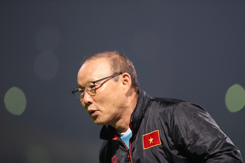 HLV Park Hang-seo. (Ảnh: Hoàng Linh/TTXVN)