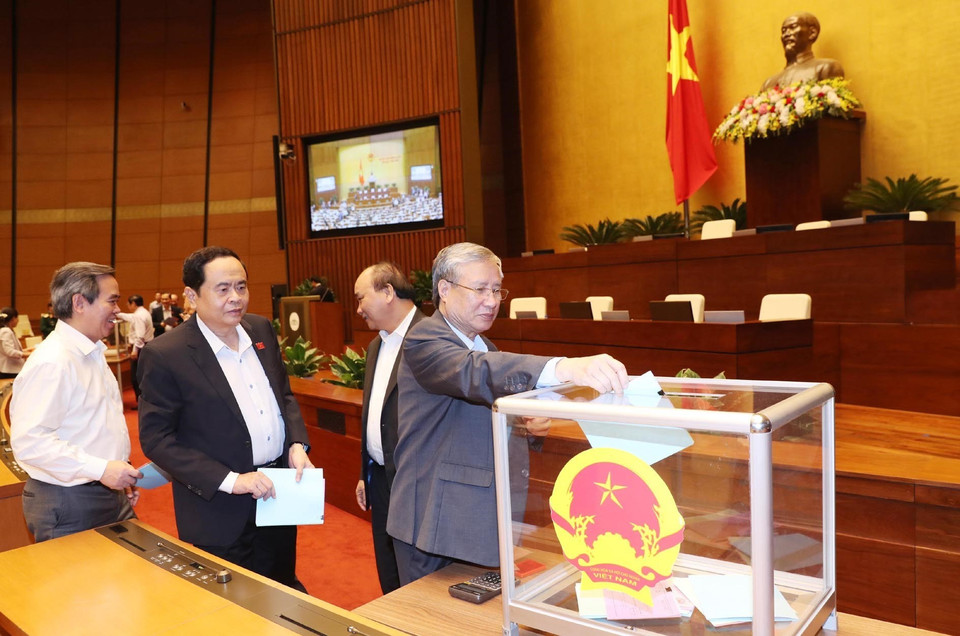 Có 48 người trong diện được lấy phiếu tín nhiệm tại kỳ họp Quốc hội lần này. (Ảnh: Lâm Khánh/TTXVN)
