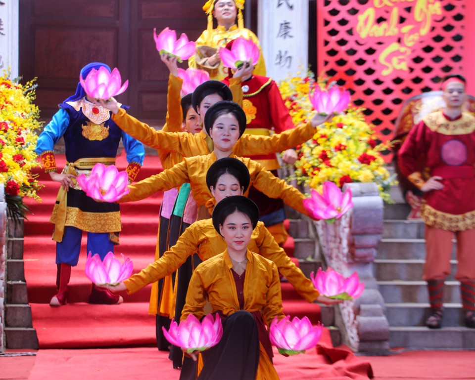 Đền Kim Liên thuộc Di tích Quốc gia đặc biệt Thăng Long tứ trấn. (Ảnh: Tuấn Đức/TTXVN)