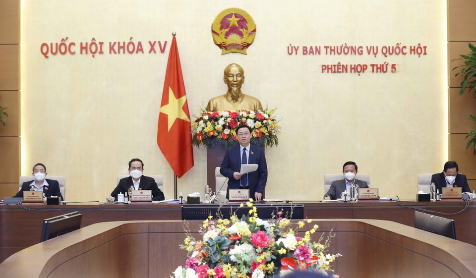 Chủ tịch Quốc hội Vương Đình Huệ. (Ảnh: Doãn Tấn/TTXVN)