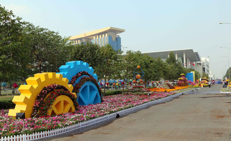 Một gốc đường hoa. (Ảnh: Quách Lắm/Vietnam+)