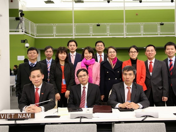 Việt Nam lần đầu trúng cử Hội đồng Nhân quyền Liên hợp quốc. (Ảnh: Vietnam+)