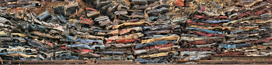 Bãi rác ôtô hỏng ở Tacoma năm 2004