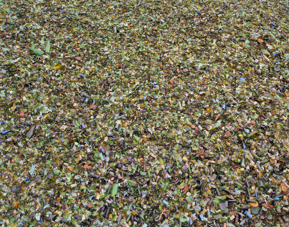 Bãi rác kính ở Seattle năm 2004