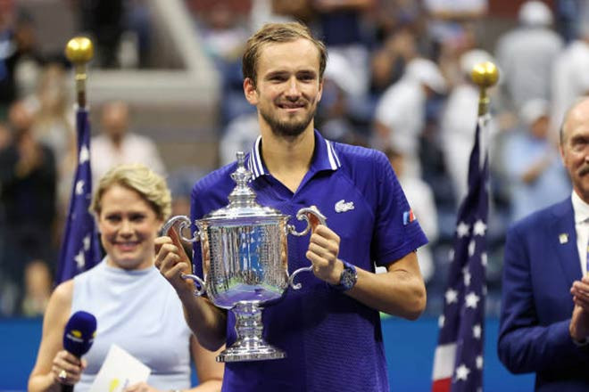 Medvedev lần đầu địch US Open, lần đầu giành Grand Slam. (Nguồn: Getty Images)